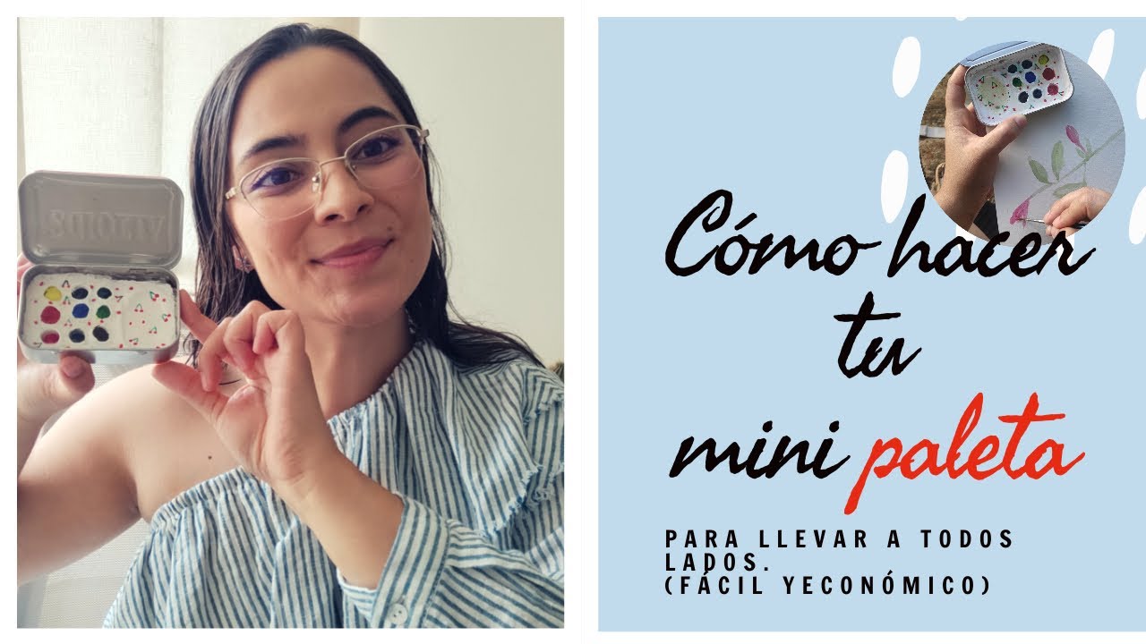 Haz tu mini paleta de acuarela