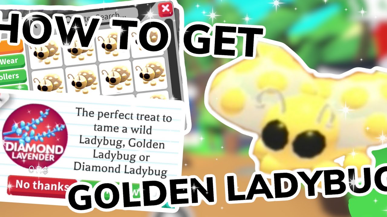 HOW TO GET THE NEW GOLDEN LADYBUG PET IN ADOPT ME ROBLOX