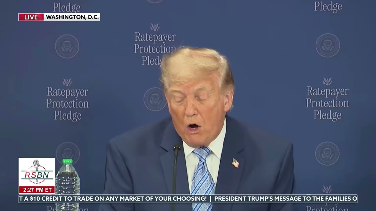 WATCH: President Trump to Force Data Centers to Build Own Energy Plants - 07/23/26