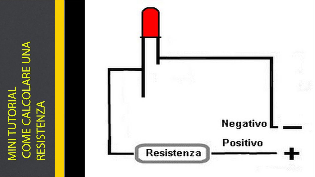 MINI TUTORIAL  COME CALCOLARE UNA RESISTENZA