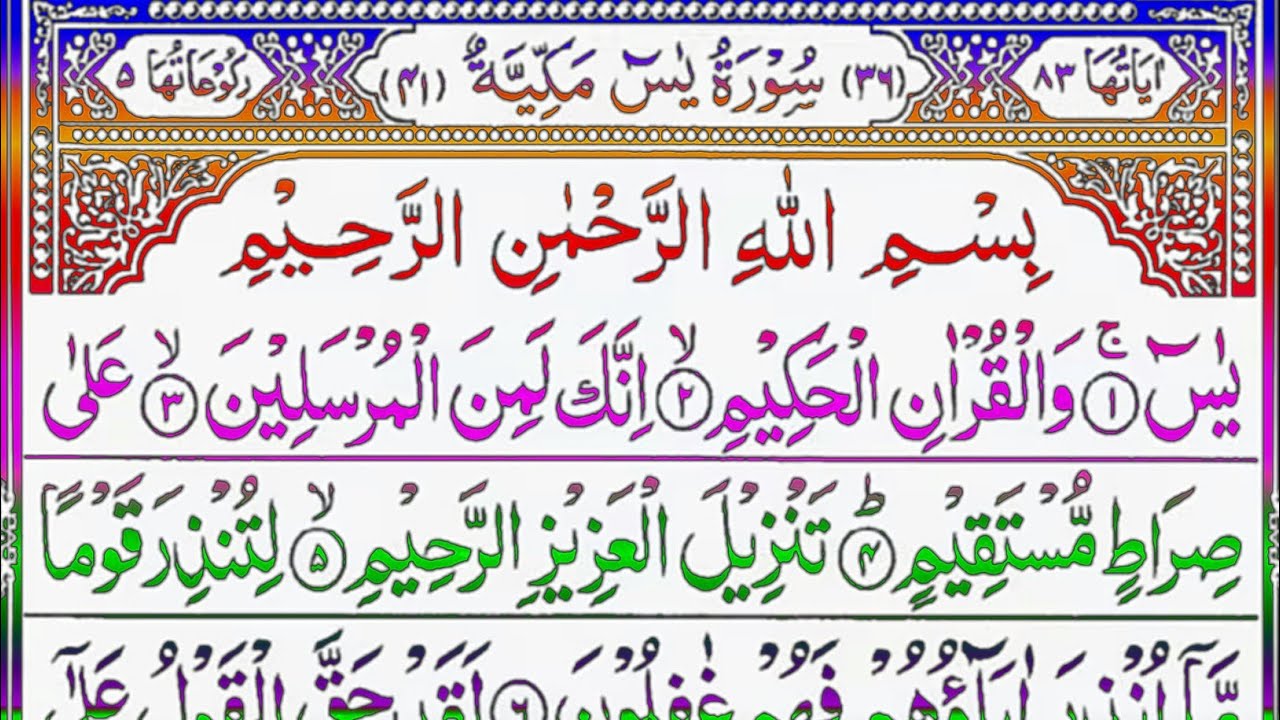 Yaseen sharif Surah Ar Rahman With Surah Mulk | Best Quraan Recitation | Surah Yaseen | Surah Yasin 