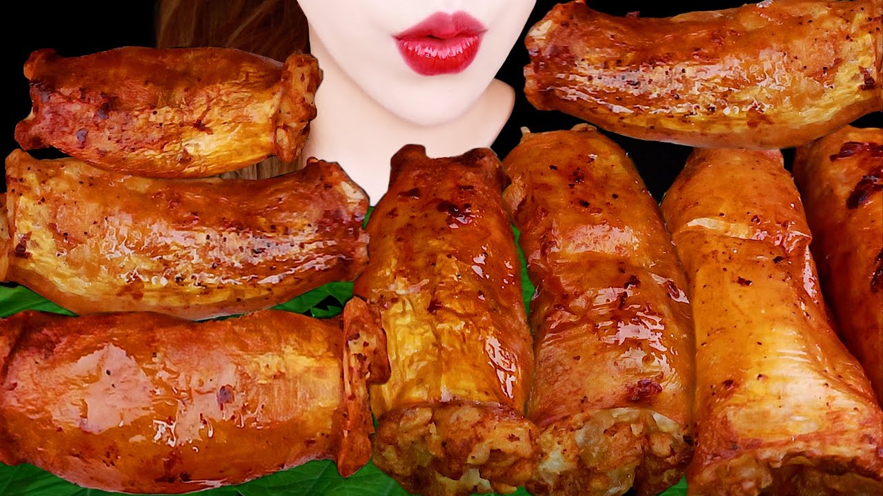 ASMR SMOKED BEEF LARGE INTESTINES DAECHANG, CHEESE BALL EATING SOUNDS MUKBANG 먹방 咀嚼音