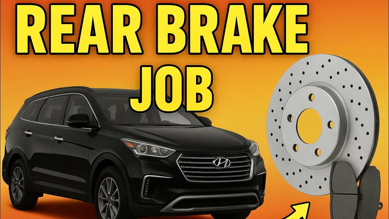 Hyundai Santa Fe XL Rear Brake Pad And Rotor Replacement