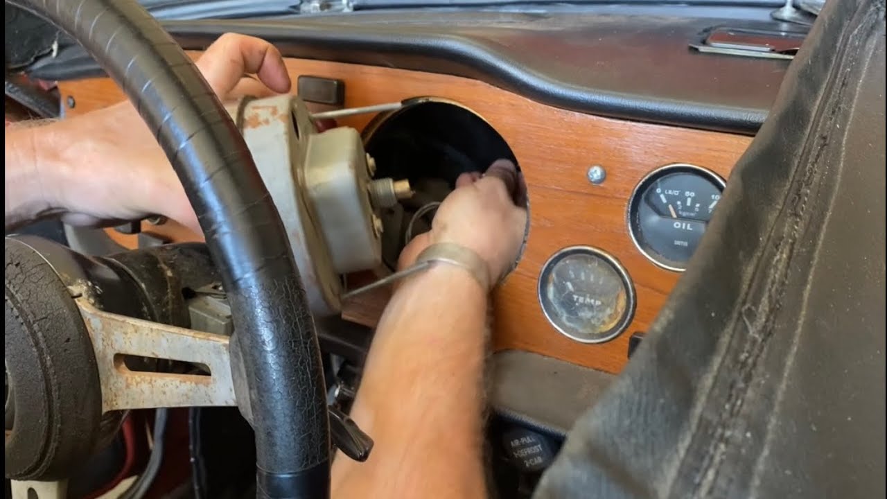 How to replace a mechanical tachometer cable