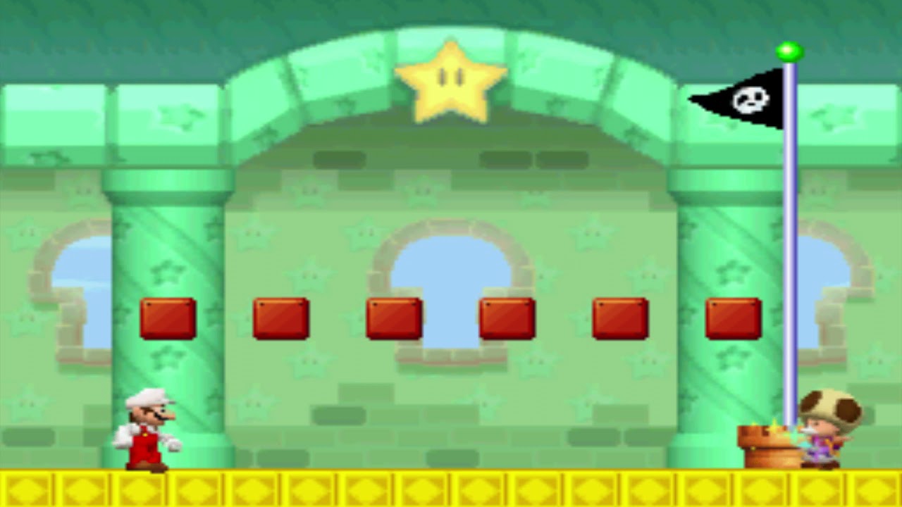 New Super Mario Bros DS - Flagpole glitches
