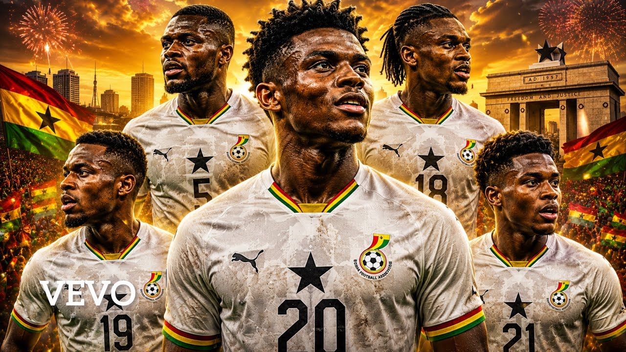 Black Stars Rise 🇬🇭⚽ | Ghana World Cup Anthem | One Nation, One Dream, One Glory