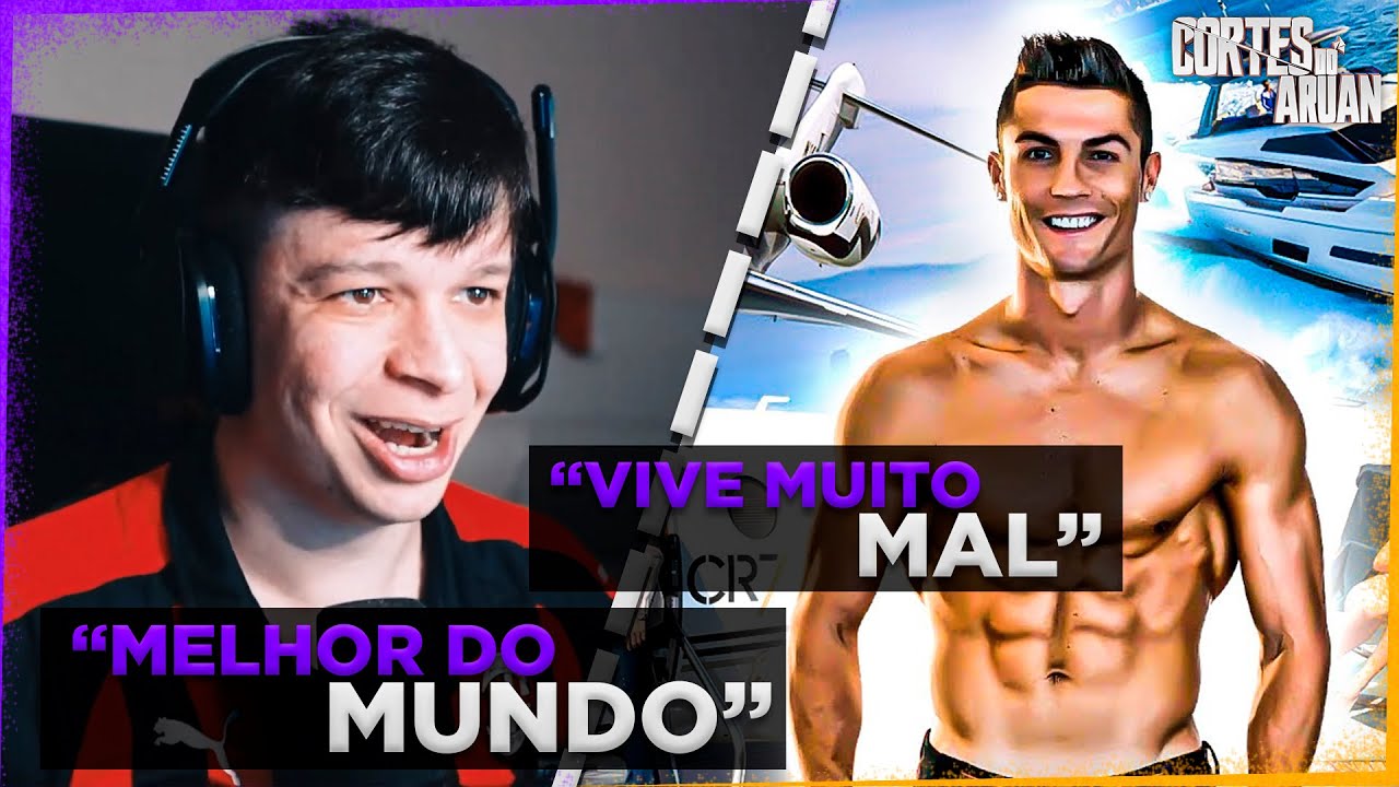 ARUAN REAGE A A VIDA DE CRISTIANO RONALDO COMO VOCÊ NUNCA VIU ANTES (SABE TUDO) - Cortes do Aruan