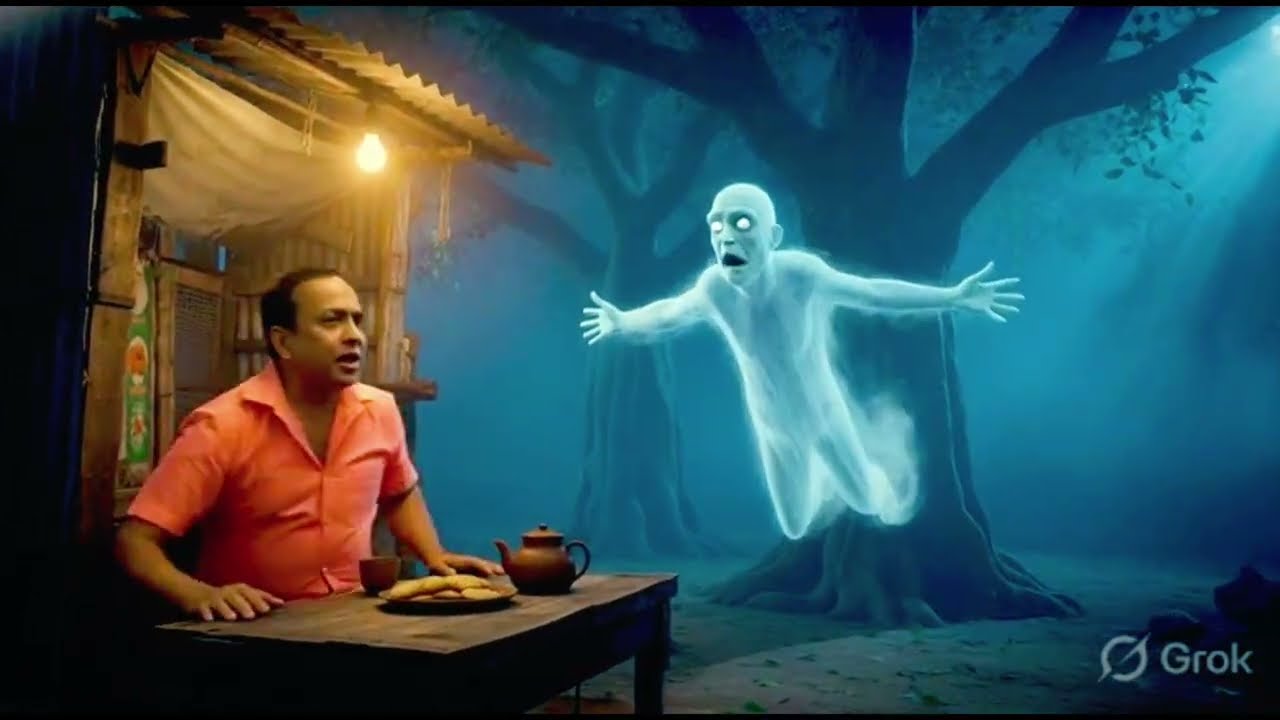 భూతం కూడా భయపడింది 😳Horror Comedy Village StoryGhost vs Brave Man Funny Story