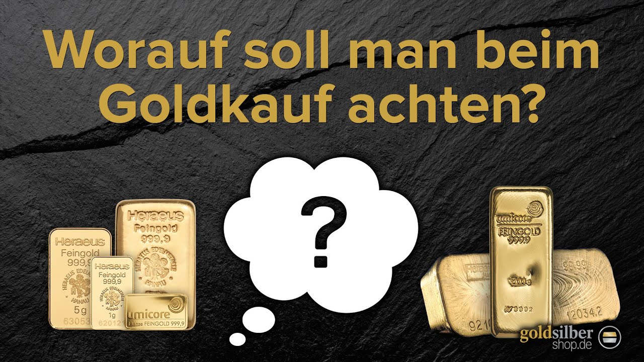 Goldbarren oder M&uuml;nzen: Worauf beim Gold kaufen achten?