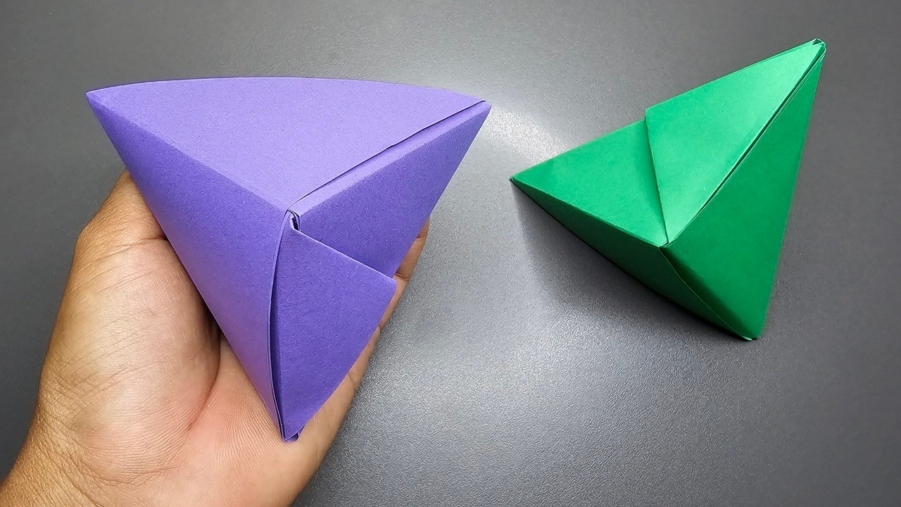 Pyramid paper bag | how to make a pyramid bag | BTB Paper