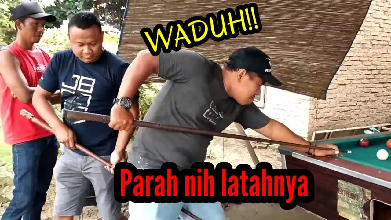 orang latah main bilyard‼️di godain lucu banget bosku