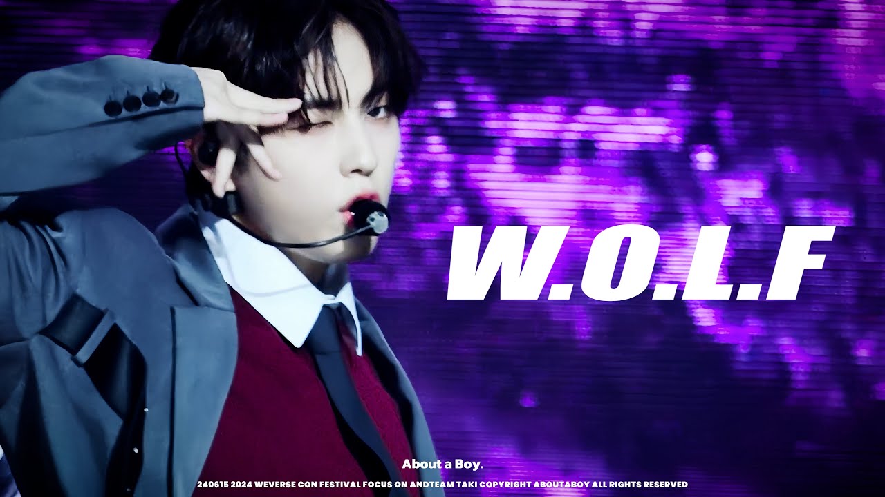 [4K] 240615 2024 WEVERSE CON FESTIVAL - W.O.L.F | 타키 직캠 TAKI FOCUS タキ