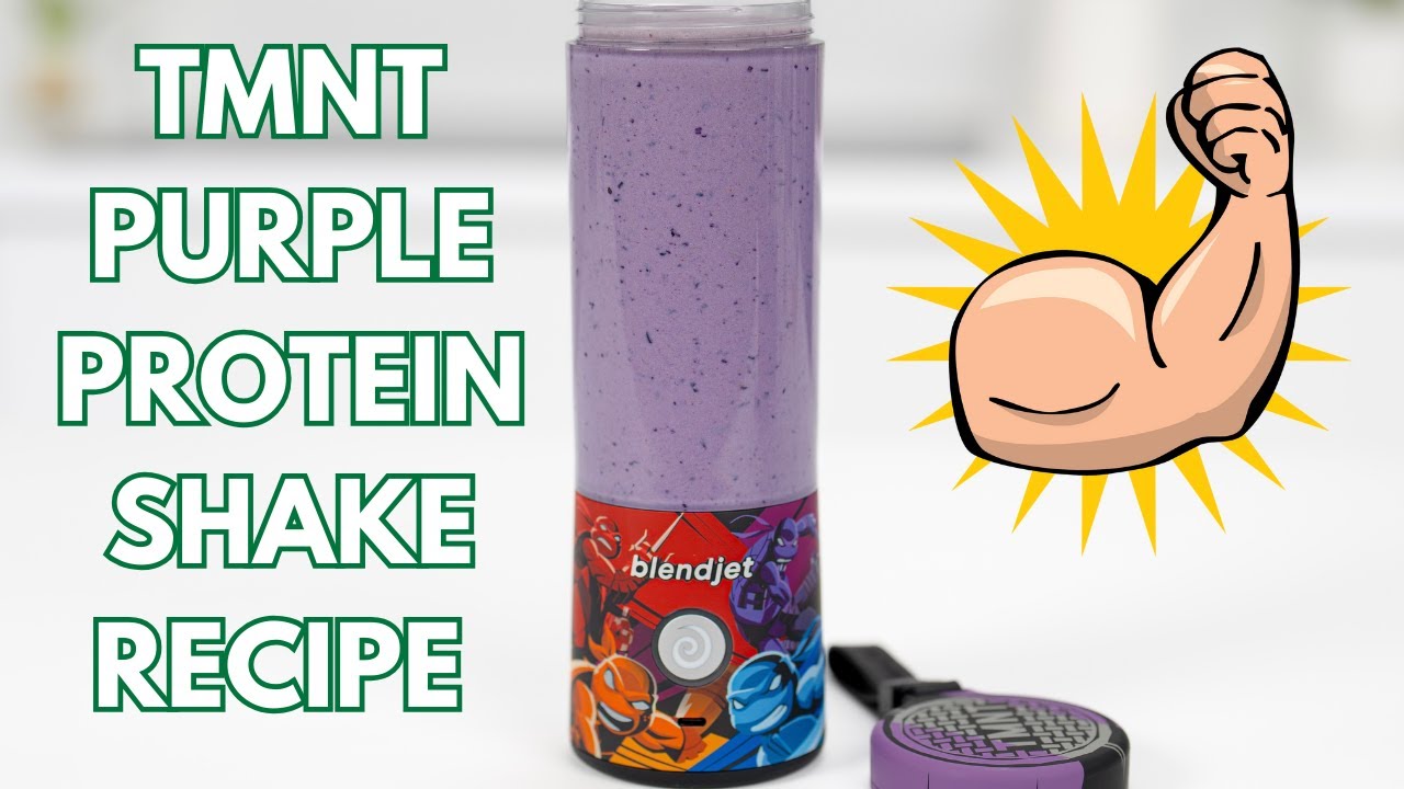 Teenage Mutant Ninja Turtles Purple Protein Shake BlendJet Recipe