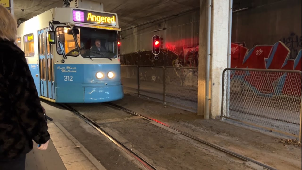 Gothenburg Tram 312 = Frölunda Torg - Musikvägen