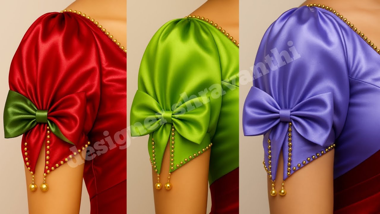 Latest Model Puff Sleeve Cutting and stitching | Designer Blouse Sleeves stitching |