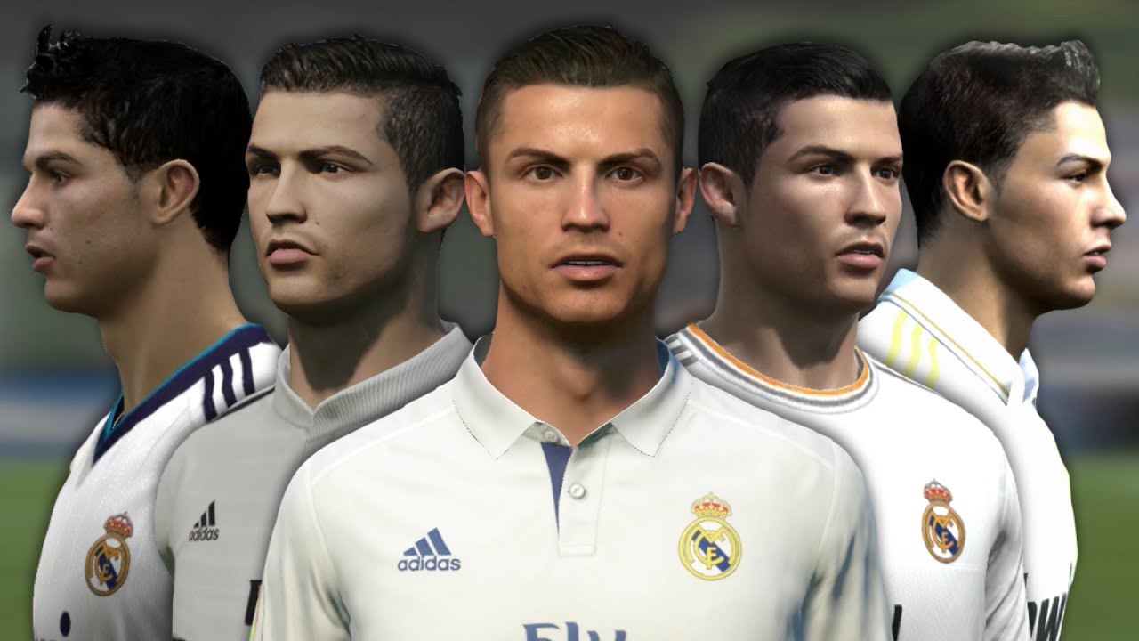 Cristiano Ronaldo from FIFA 04 to 17