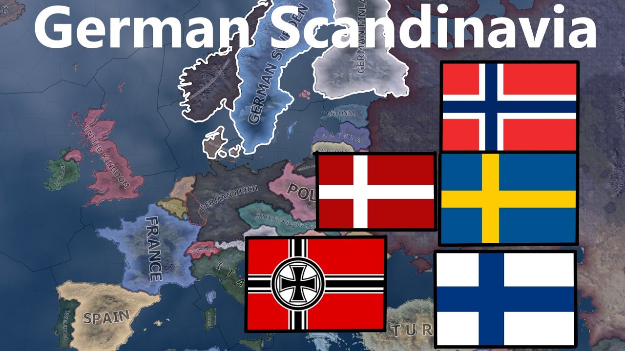 What If Germany Puppeted Scandinavia In 1936? Hoi4 Timelapse