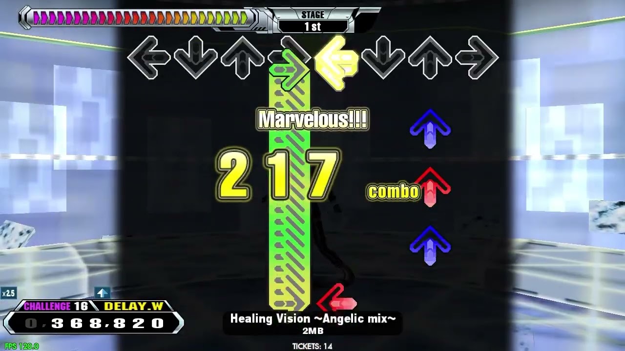 【LV16】DDR / Healing Vision ～Angelic mix～ - CHALLENGE DOUBLE with handclap