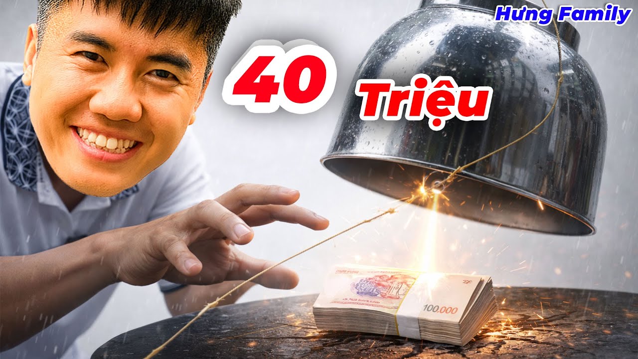 Hưng Troll | Thử Thách Lấy 40 Triệu Khỏi Bẫy Không Chạm Tay