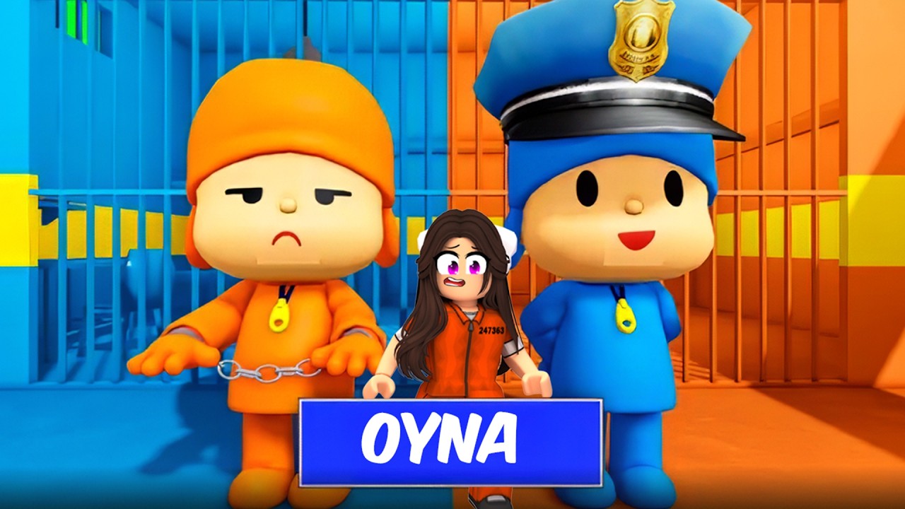 Roblox’ta PRİSONER POCOYO VS POLİS POCOYO HAPİSHANESİNDEN KAÇMAK !!