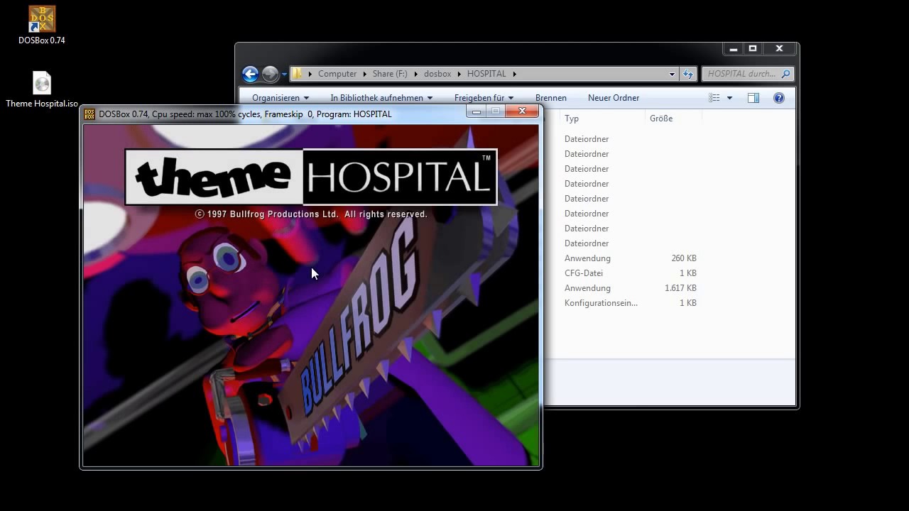 Theme Hospital (ISO) in der DOSBox [ Tutorial / Deutsch ]