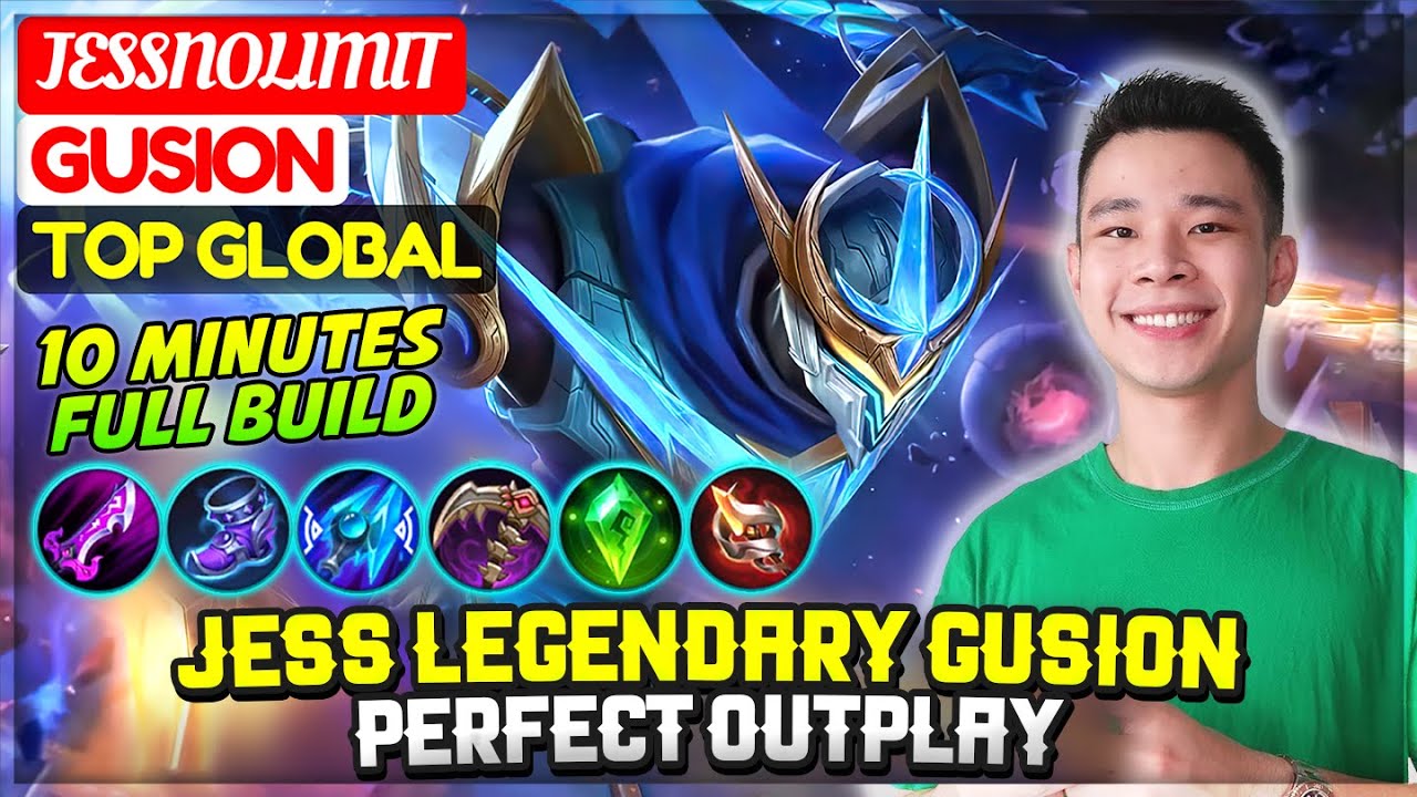Jess Legendary Gusion Perfect Outplay [ Former Top 1 Global Gusion ] JessNoLimit - Mobile Legends