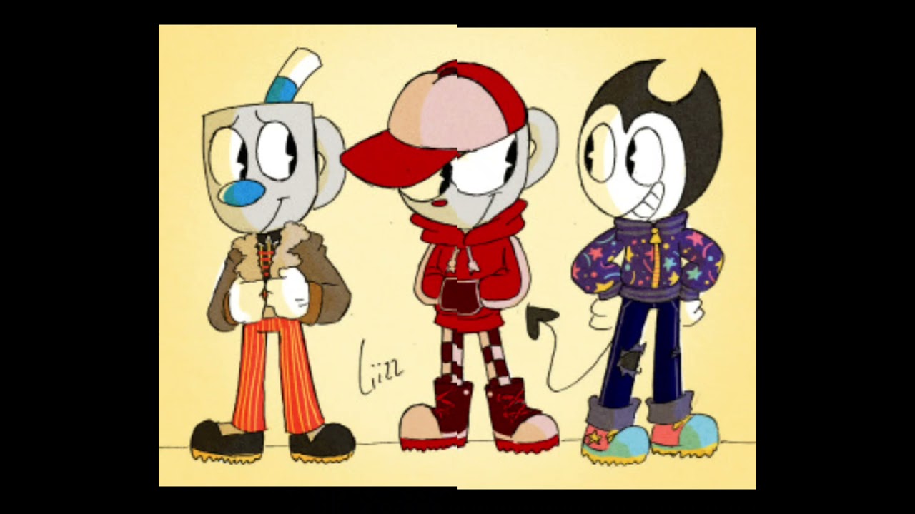 Mickey, Oswald, Felix, Bendy Cuphered, Mugman