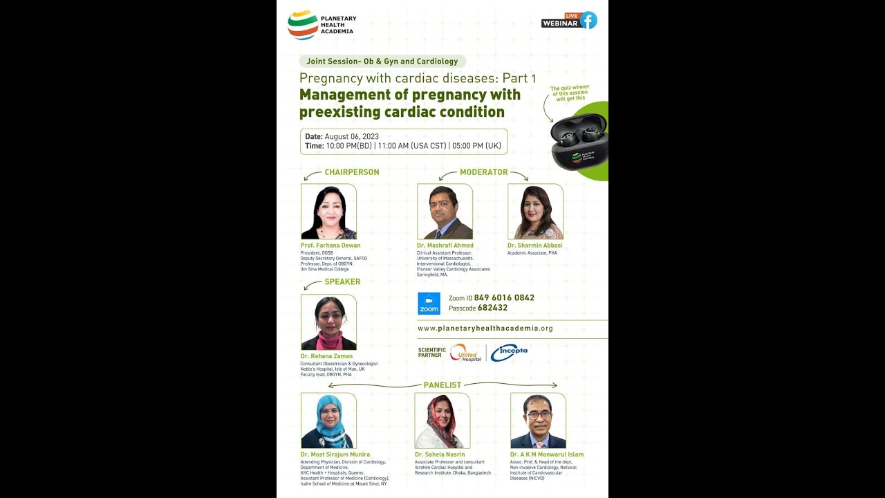 Pregnancy with Cardiac Diseases: Part 1 (Management of Pregnancy with Preexisting Cardiac Condition)