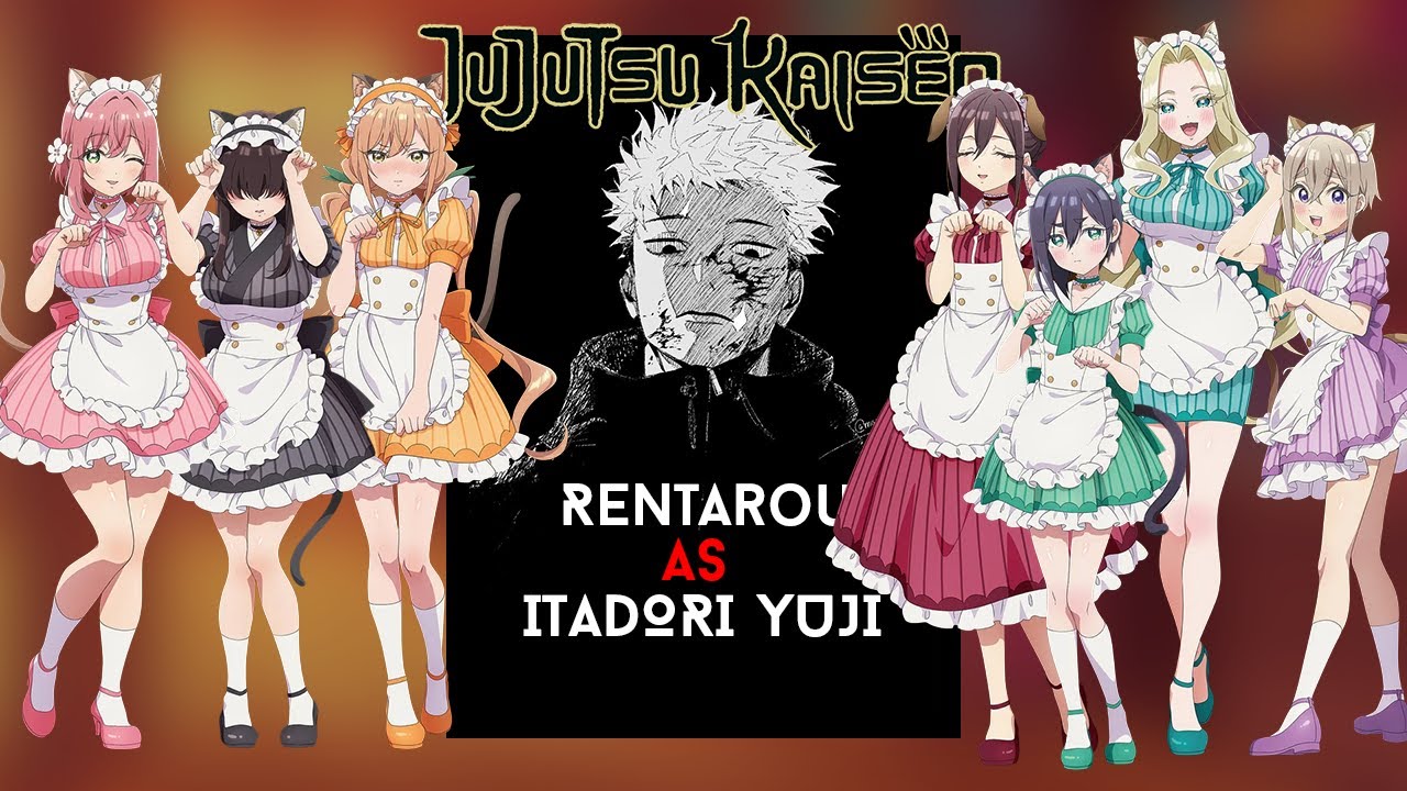 100 Girlfriends Who Really Love You React To Aijou Rentarou As Yuji Itadori | JJK| PUT ON 2 X| P1&2