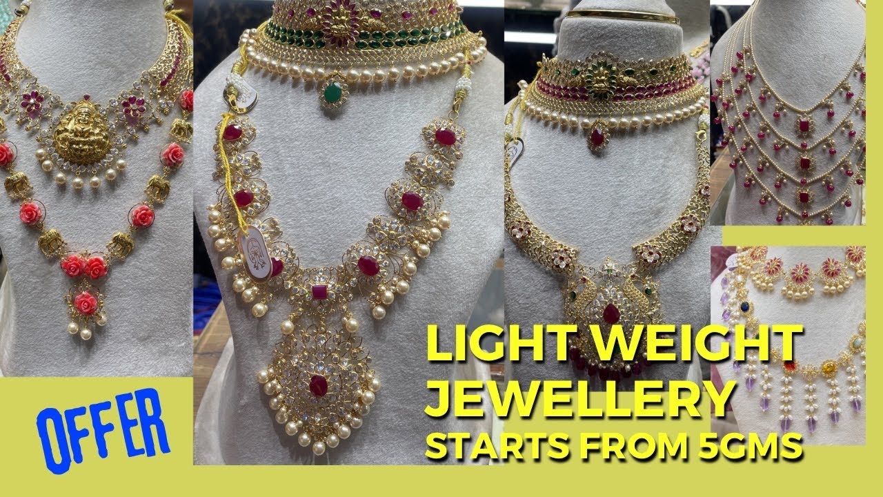 Latest trending light weight jewellery 9951445343