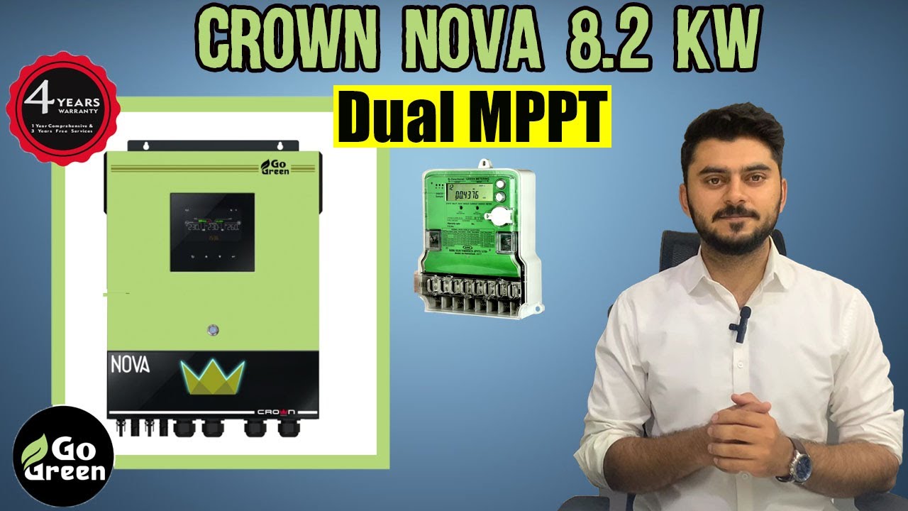 Unboxing Crown Nova 8.2KW Hybrid Solar Inverter with Dual MPPT and Dual Output