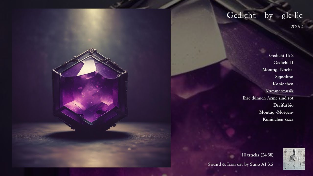 gle llc - Gedicht　***AI MUSIC /  GOTHIC PIANO ALBUM