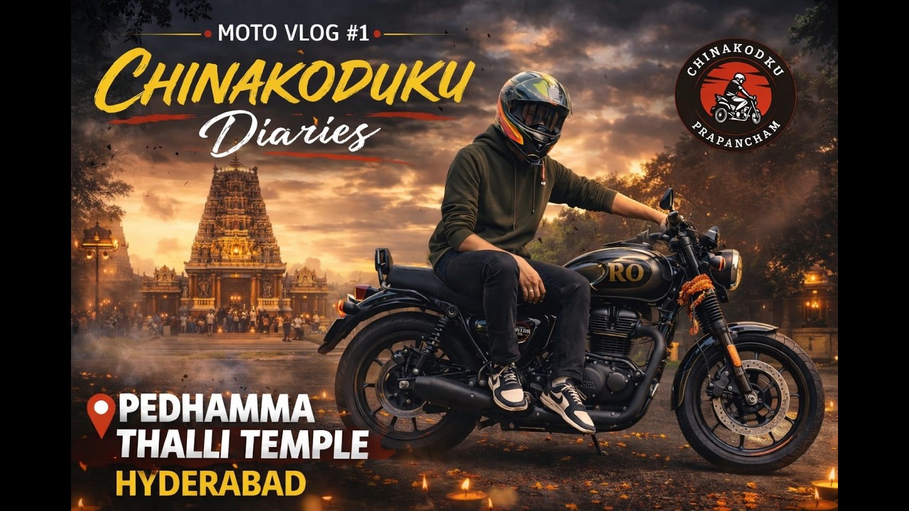My Ride to Pedhamma Thalli Temple | Moto Vlog #1 | Chinakoduku Diaries