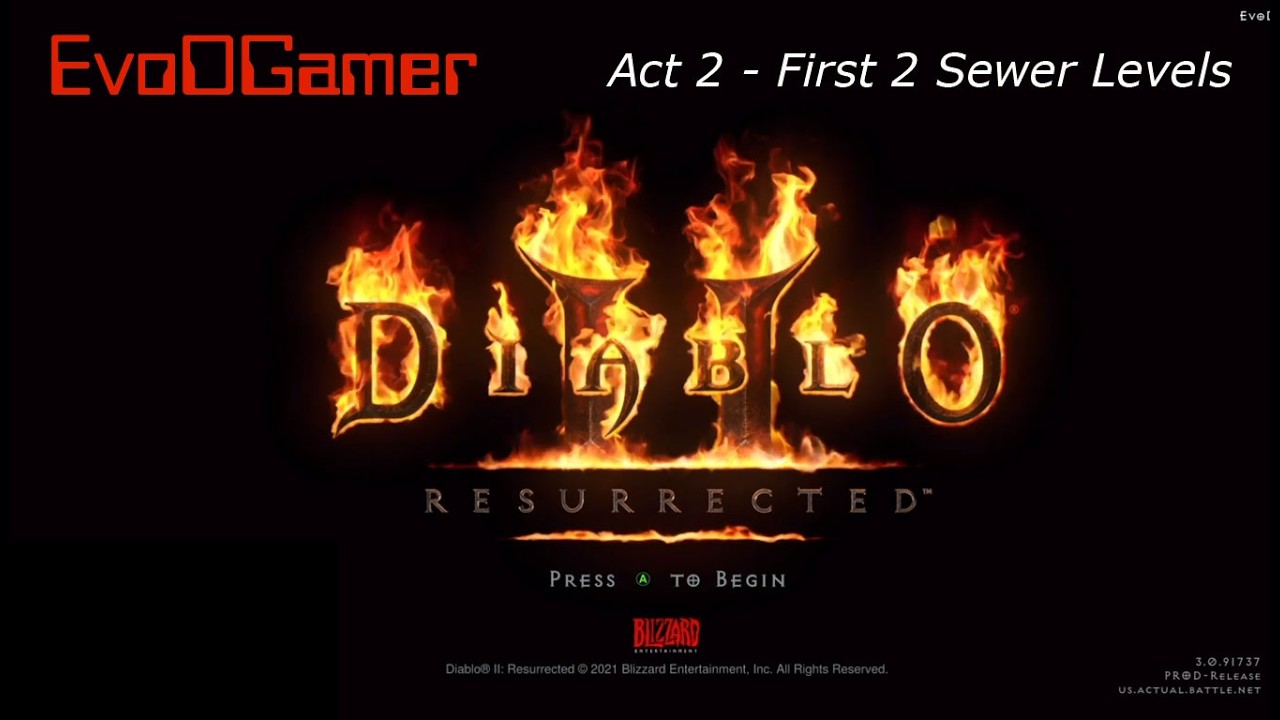 Diablo II - Resurrected Act2 Sewers level 1-2
