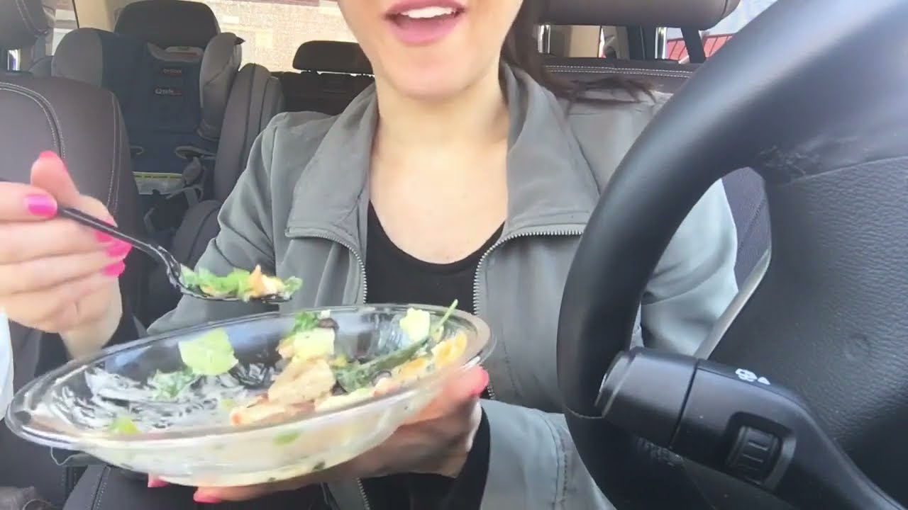 SOFT SPOKEN ASMR Eating Sounds  McDonald's Salad, Nuggets