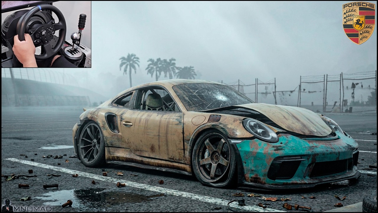 Rebuilding a PORSCHE 911 GT3 RS | Need for Speed Heat | Thrustmaster T300RS - Gameplay 4K Ultra HD.