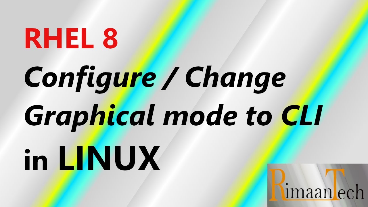 How to change GUI mode to CLI mode / RHCSA Exam / Install graphical interface in linux