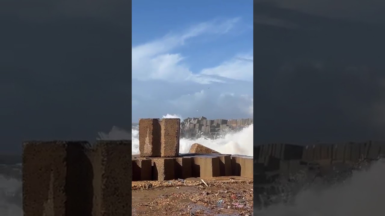 عاجل من آسفي بعد ليلة من الرياح العاتية والتساقطات القوية البحر صابح هايج