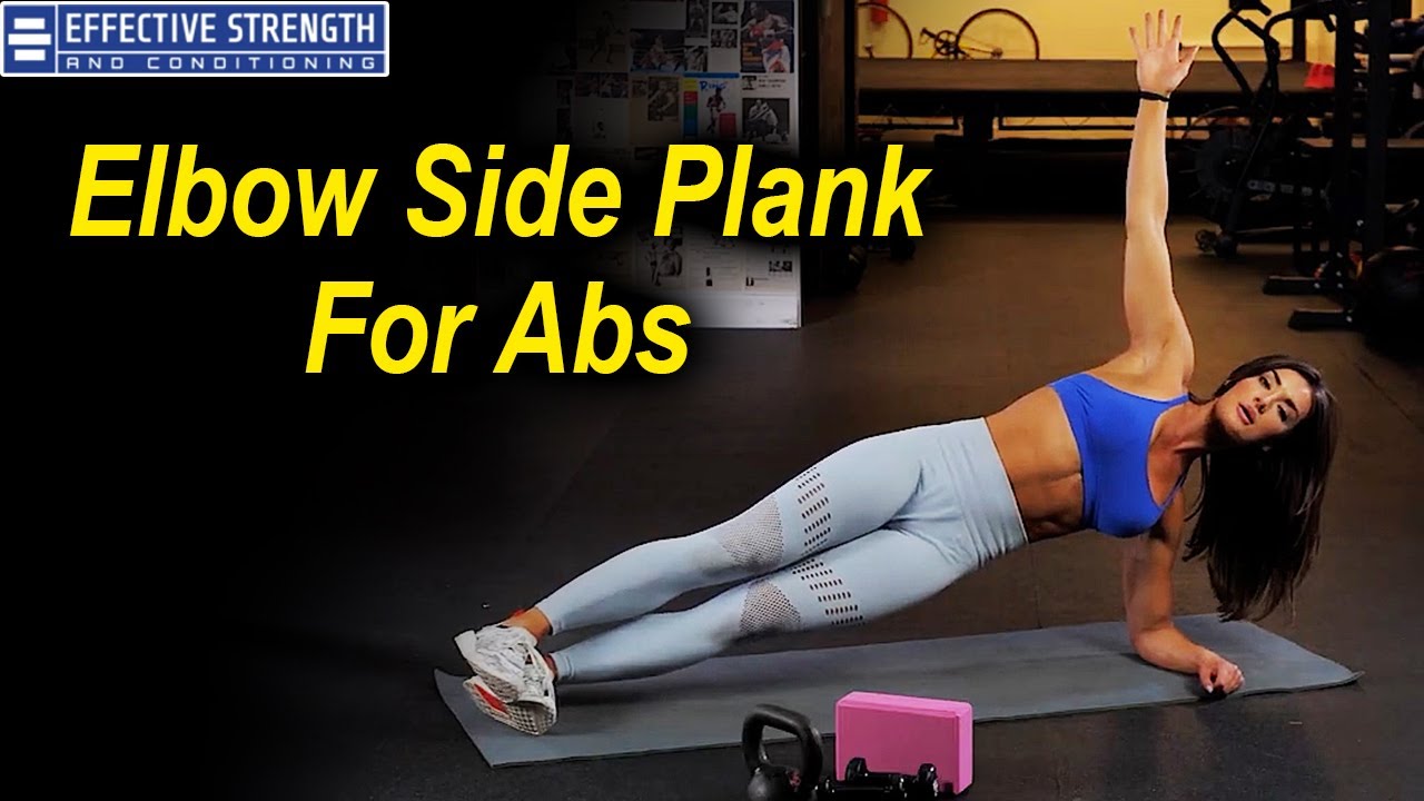 Elbow Side Plank Ab Exercise by Whitney Johns