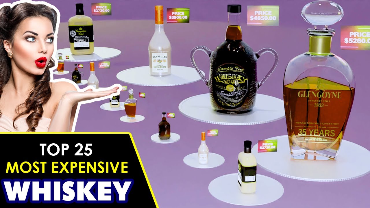 3D Comparison: Top 25 Most Expensive Whiskey in The World in 2022 | Whisky Price Comparison