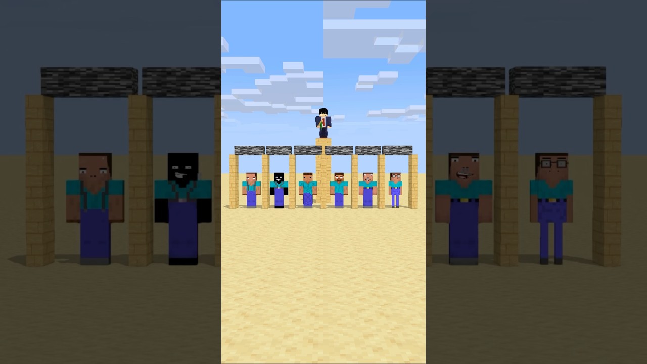 HELP Herobrine To Power Up And Win The Who Can Be The Strongest #friendship #shorts #trending #anime