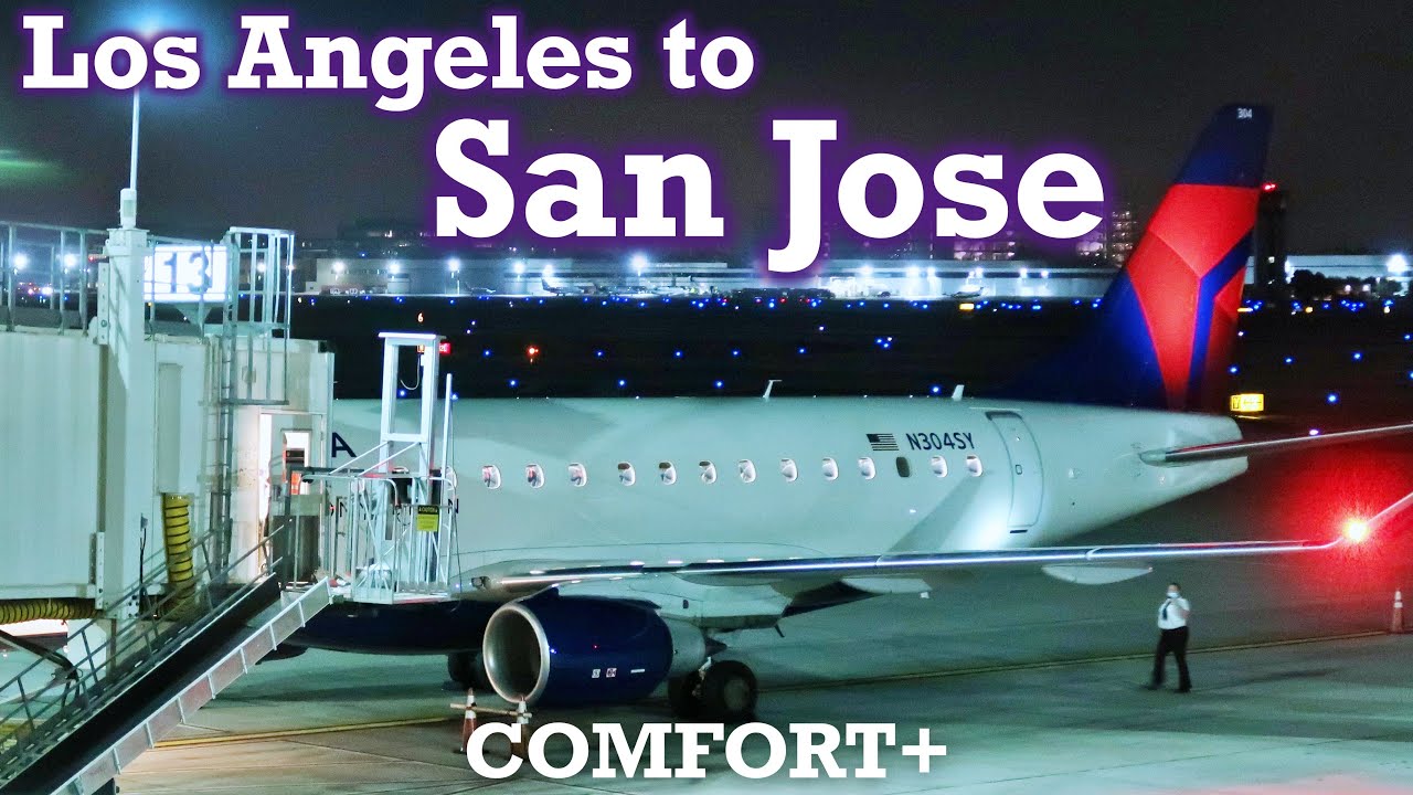 Full Flight: Delta Connection E175 Los Angeles to San Jose (LAX-SJC)