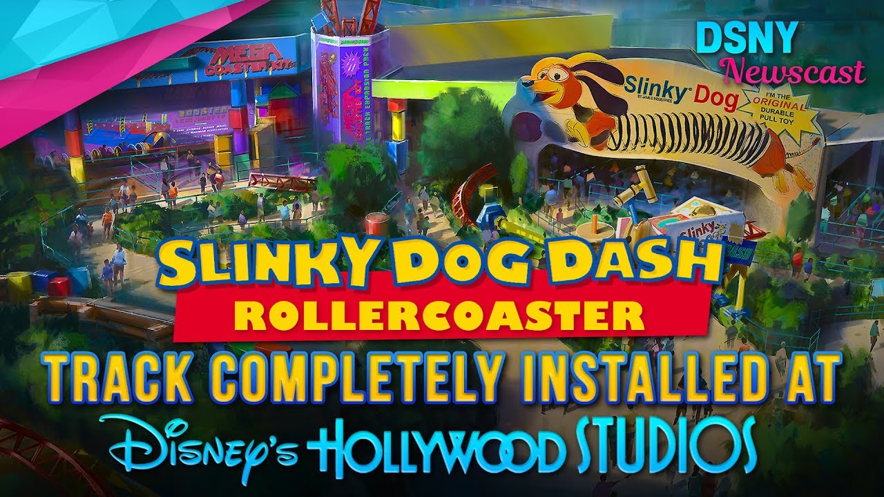 'Slinky Dog Dash' Track Installed at Toy Story Land in WDW - Disney News - 7/25/17