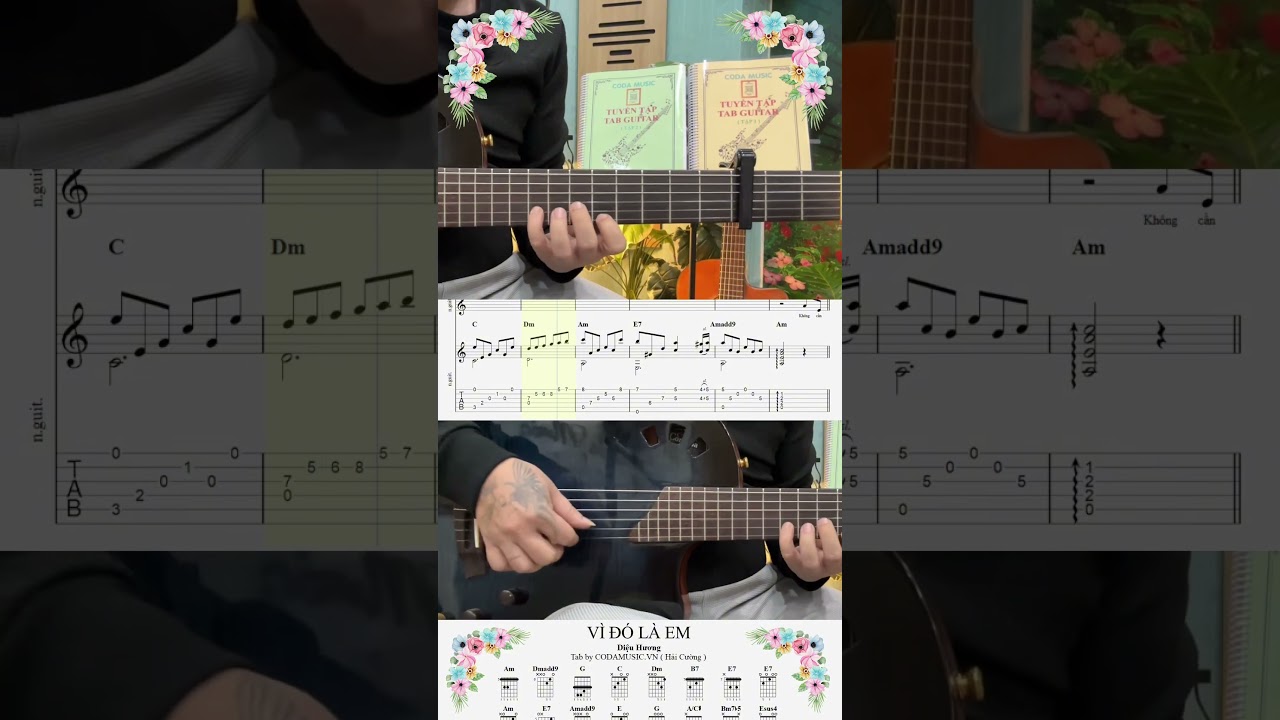 VÌ ĐÓ LÀ EM / Diệu Hương #codamusic #guitar #cover #vidolaem