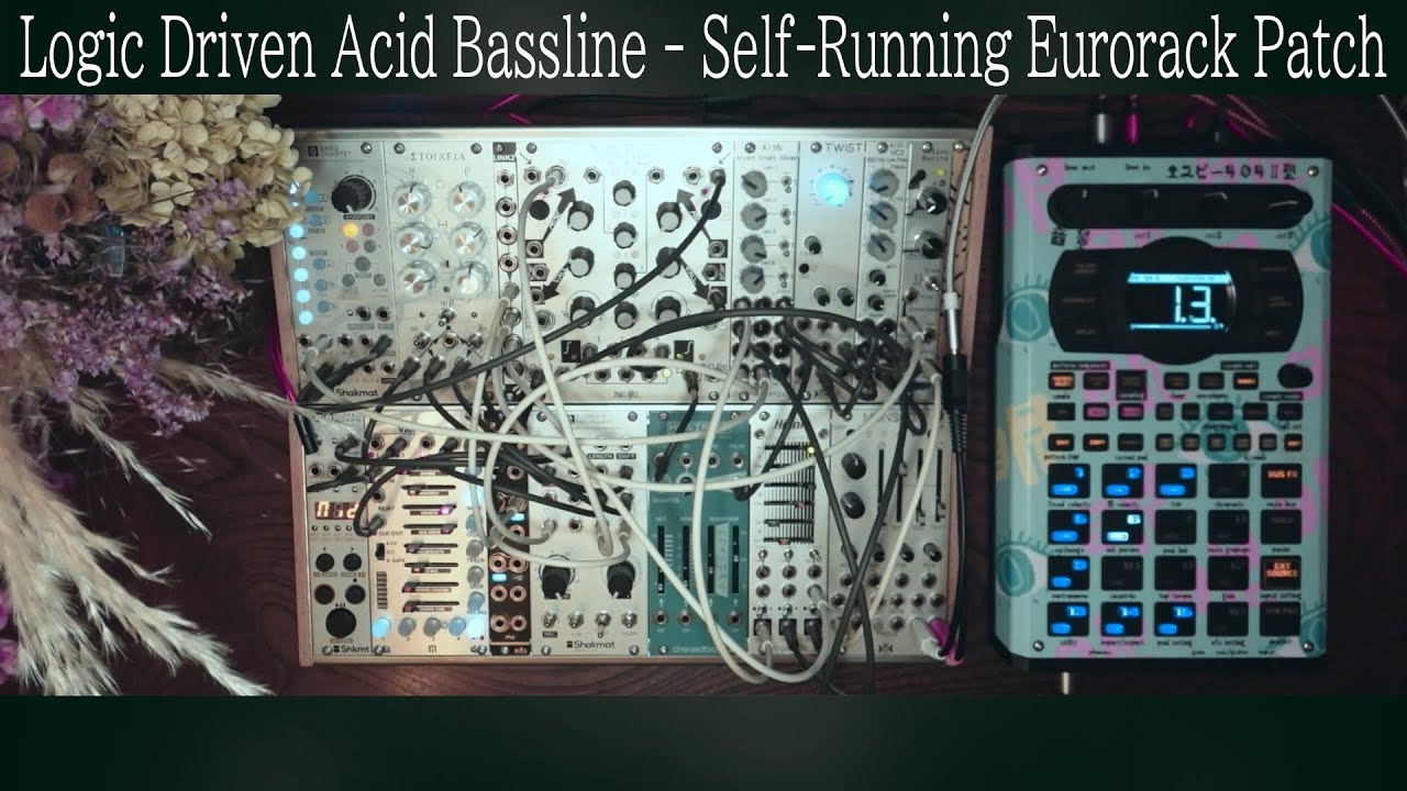 【3/6金16時】Logic Driven Acid Bassline - Self-Running Eurorack Patch (No Talking)