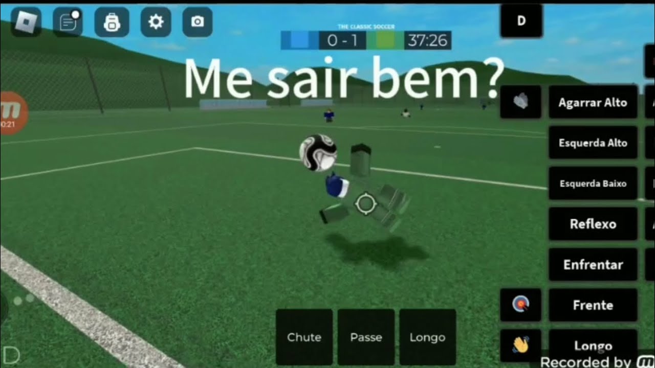 Roblox: Minha estreia jogando Futebol Clássico de goleiro (Primeiro vídeo)