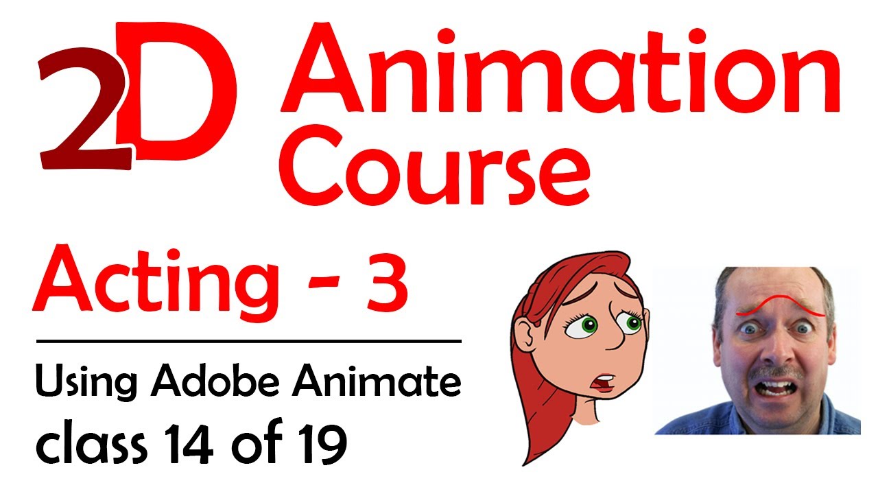 2D Adobe Animate Course - Acting 3: Facial Animation (Free 2D Animation Course)