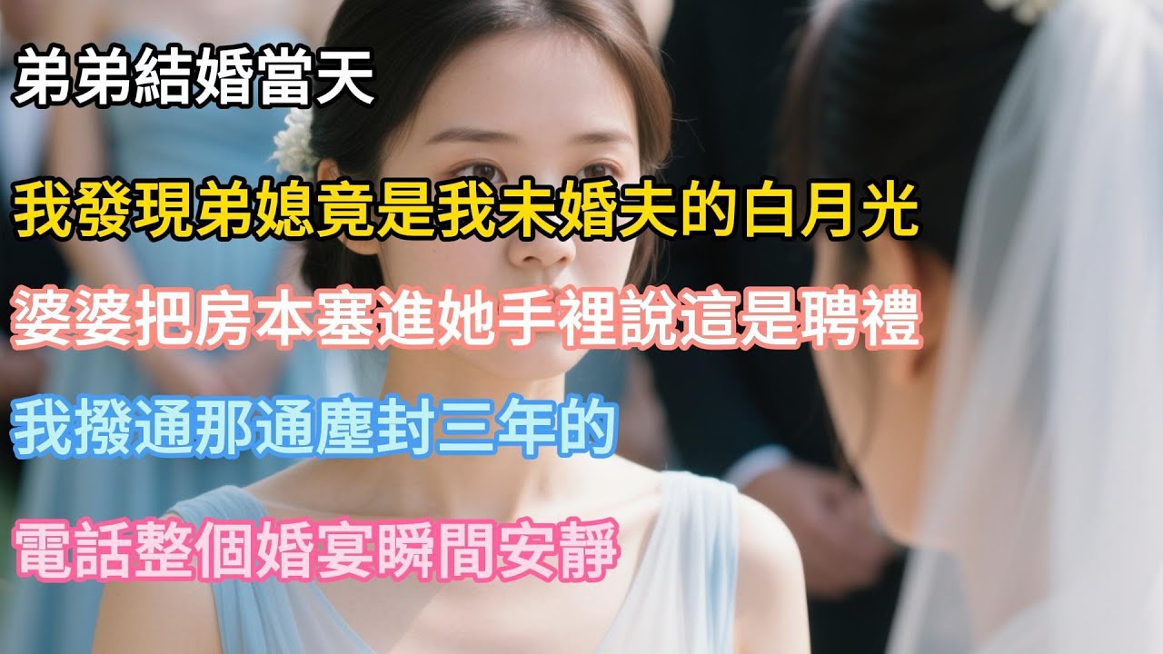 【完結】弟弟結婚當天，我發現弟媳竟是我未婚夫的白月光，婆婆把房本塞進她手裡說這是聘禮，我撥通那通塵封三年的電話，整個婚宴瞬間安靜#婚姻#夫妻#夫妻日常#情感#小三#戀愛#故事#小說#為人處世#生活經驗
