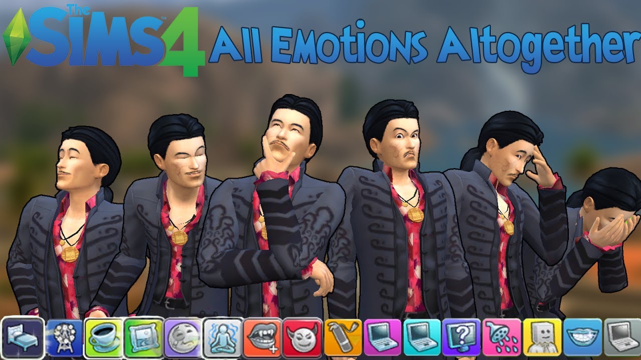 The Sims 4: All Emotions Altogether on a Sim