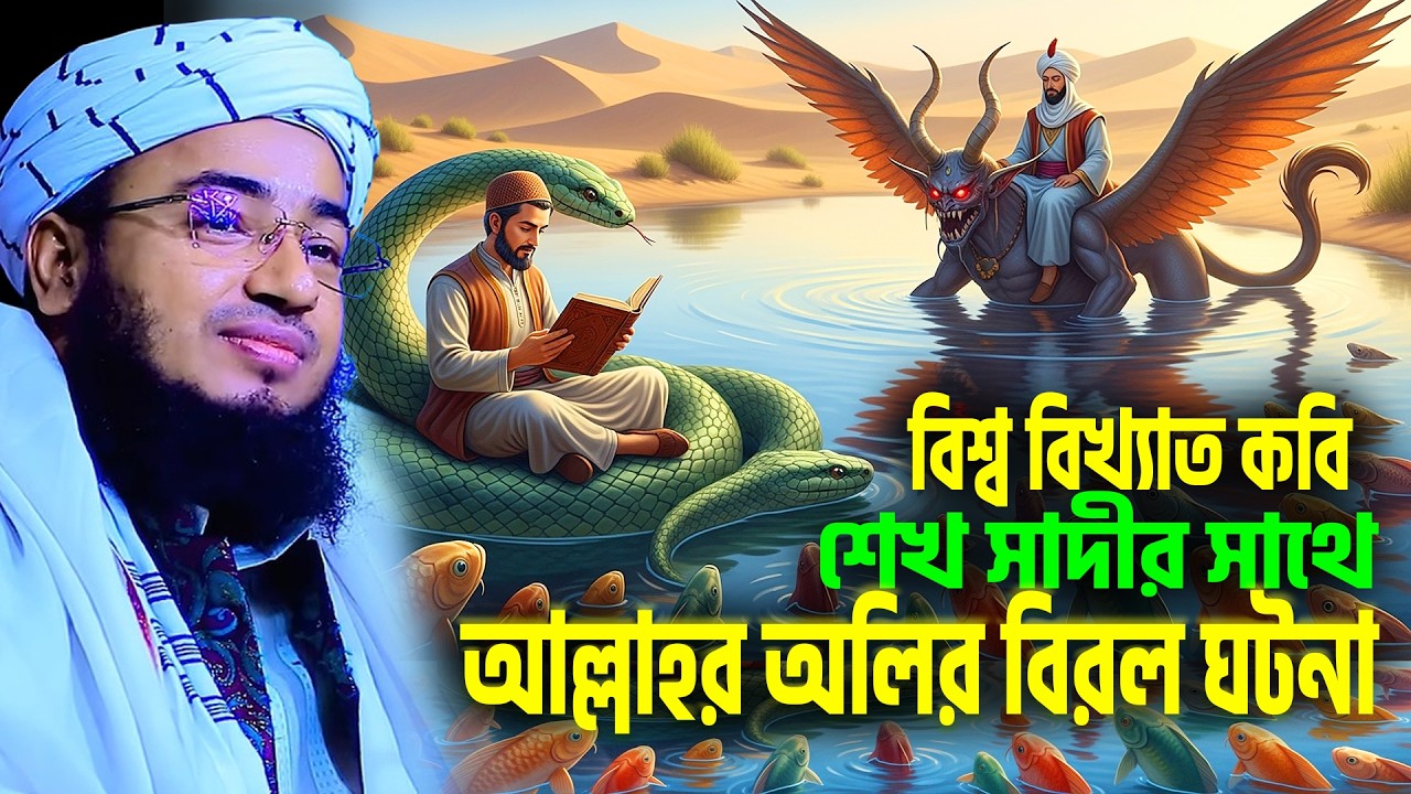 বিশ্ব বিখ্যাত কবি শেখ সাদীর সাথে আল্লাহর অলির বিরল ঘটনা । জহিরুল ইসলাম ফরিদী নতুন ওয়াজ